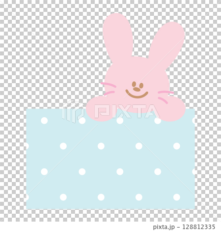 Cute illustration of pink bunny and polka dot pattern for animals, cartoon character, cute patches, kid doll, plush toy, brooch, pin, pet shop, vet, happy easter, text bubble, blank space, icon Cute illustration of pink bunny and polka dot pattern for animals, cartoon character, cute patches, kid doll, plush toy, brooch, pin, pet shop, vet, happy easter, text bubble, blank space, icon 128812335