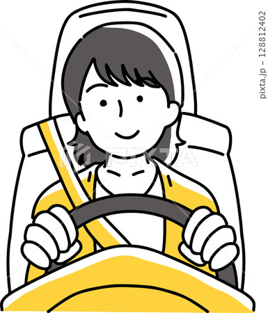 運転する女性 128812402
