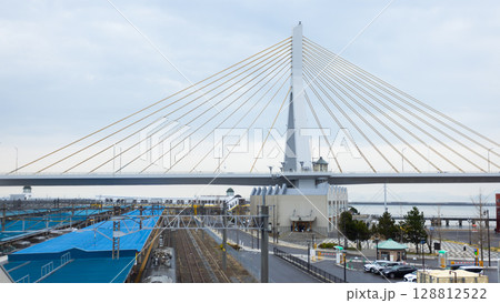 Aomori Bay Bridge, It's the second longest bridge in Aomori Prefecture 128812522