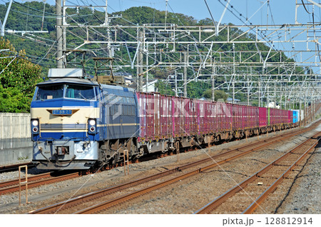 東海道本線 大磯-二宮 JR貨物 EF66-27(吹田) 東海道本線 大磯-二宮 JR貨物 EF66-27(吹田) 128812914