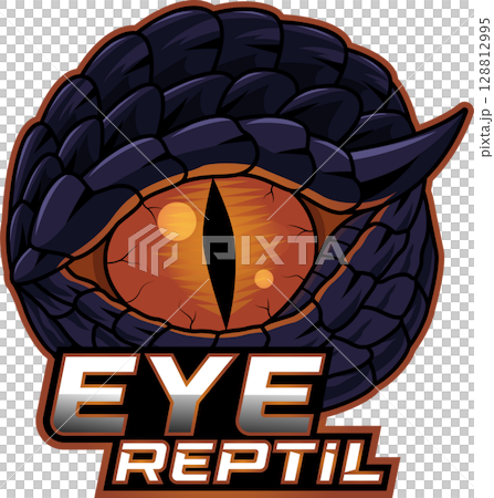 Eye reptil esport mascot logo design 128812995