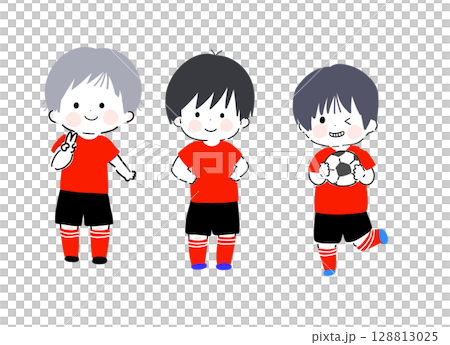 足球俱樂部兒童紅男孩 128813025