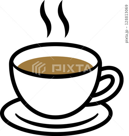シンプルなコーヒーカップのアイコン 128813069