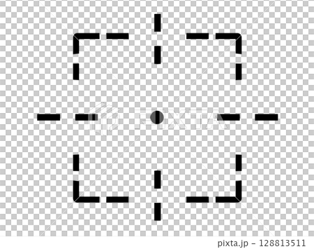 Simple current location target mark icon (black) 128813511
