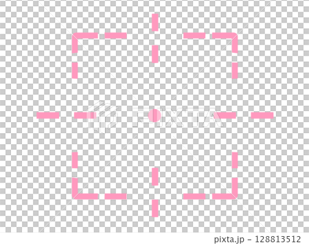 Simple current location target mark icon (pink) 128813512