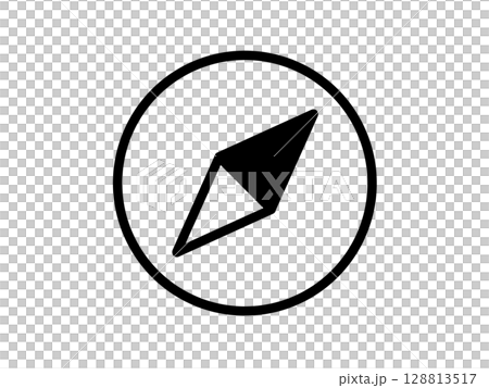 Compass icon simple black Compass icon simple black 128813517