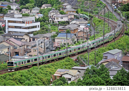 東海道本線 湯河原-真鶴 JR東日本 E231系1000番台 K-25編成(国府津) 東海道本線 湯河原-真鶴 JR東日本 E231系1000番台 K-25編成(国府津) 128813811