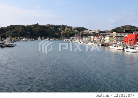 伊豆半島　下田港湾風景　静岡県 128813877