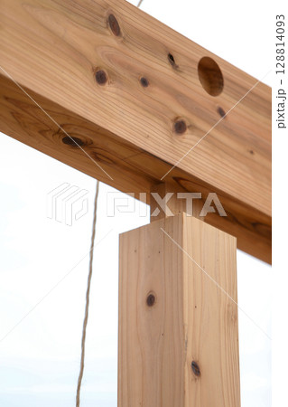 新築木造住宅上棟 建前  128814093