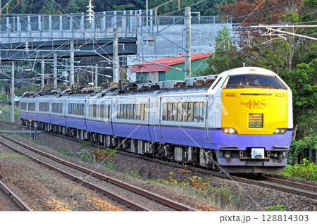 江差線　野辺地　JR東日本　485系　A6編成（青森）　白鳥　津軽海峡線 128814303