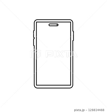 シンプルなスマートフォンのアイコン 128814488