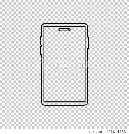 シンプルなスマートフォンのアイコン 128814488