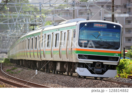 東海道本線 万鶴 JR東日本 E231系1000番台 S-08編成(国府津) 東海道本線 万鶴 JR東日本 E231系1000番台 S-08編成(国府津) 128814882