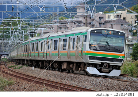 東海道本線　万鶴　JR東日本　E231系1000番台　S-25編成（国府津） 128814891