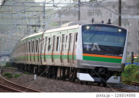 東海道本線 万鶴 JR東日本 E233系3000番台 U223編成(小山) 東海道本線 万鶴 JR東日本 E233系3000番台 U223編成(小山) 128814898
