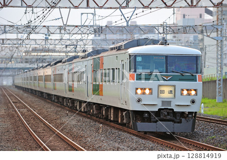 東海道本線 平塚 JR東日本 185系 A3編成(大宮) 回送 東海道本線 平塚 JR東日本 185系 A3編成(大宮) 回送 128814919
