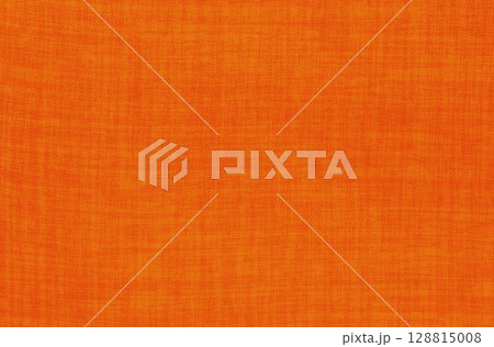 Orange linen fabric cloth texture background, seamless pattern of natural textile. 128815008