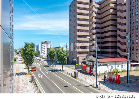 名取駅 東口 街並み 複合施設 名取駅 東口 街並み 複合施設 128815133