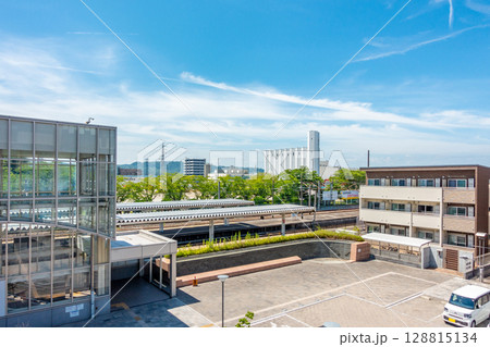 名取駅　東口　防災避難広場　歩道橋　名取駅東西自由通路 128815134