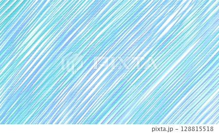水色のシンプルな手書きラインストライプ背景 128815518
