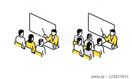プレゼン・授業・説明会・セミナー・研修・ミーティング 128815651