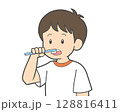 歯磨きをしている子ども 歯磨きをしている子ども 128816411