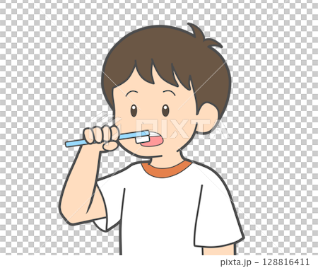 兒童刷牙 128816411