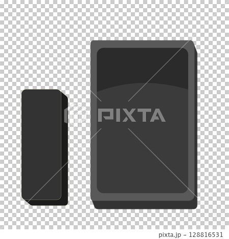 Calligraphy learning items | Inkstone & ink flat design 128816531