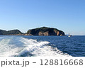 船から見る友ヶ島と航跡 128816668