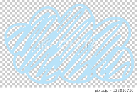Hand-drawn style cloud icon vector Hand-drawn style cloud icon vector 128816710