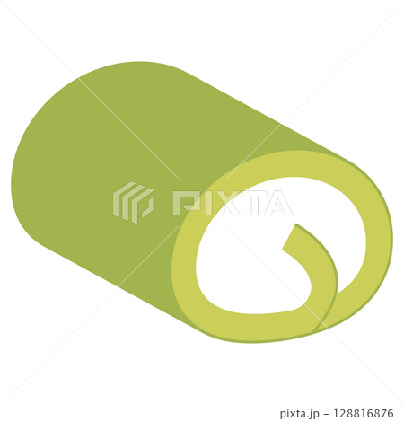 ロールケーキのイラストのセット 128816876