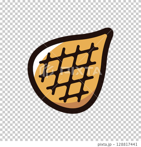 薩拉克，蛇果插圖圖示（水果，水果，食品材料） 128817441