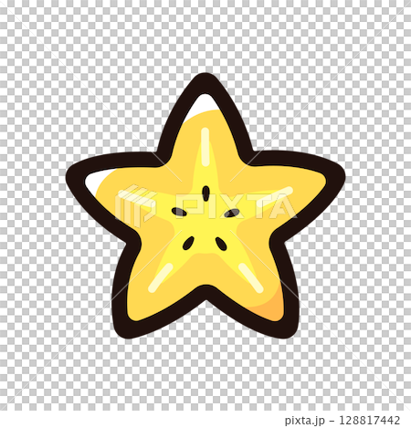 楊桃、Gorenko 插圖圖示（水果、水果、食物素材） 128817442