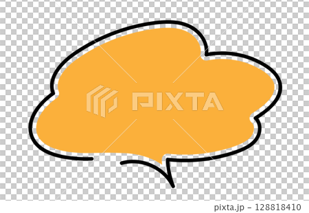 Cute hand-drawn illustration of speech bubbles Cute hand-drawn illustration of speech bubbles 128818410