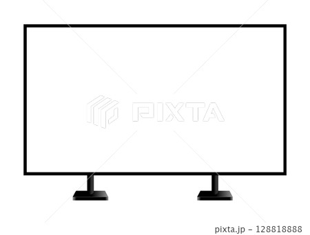 デジタルサイネージ 正面から見たベクターイラスト デジタルサイネージ 正面から見たベクターイラスト 128818888