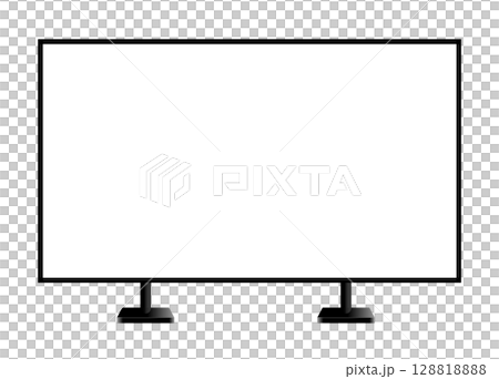 デジタルサイネージ 正面から見たベクターイラスト デジタルサイネージ 正面から見たベクターイラスト 128818888