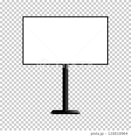 Digital signage front view vector illustration Digital signage front view vector illustration 128818964