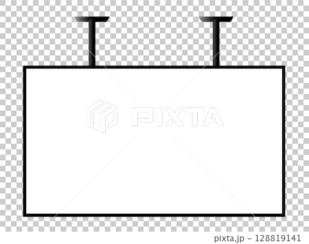 數位看板前視圖向量插圖 128819141