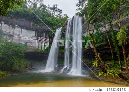 Huai Luang Waterfall, is a large waterfall located in Phu Chong-Na Yoi National Park,Ubon Ratchathani,Thailand Huai Luang Waterfall, is a large waterfall located in Phu Chong-Na Yoi National Park,Ubon Ratchathani,Thailand 128819158