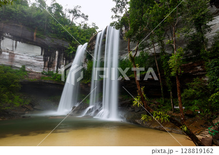 Huai Luang Waterfall, is a large waterfall located in Phu Chong-Na Yoi National Park,Ubon Ratchathani,Thailand 128819162