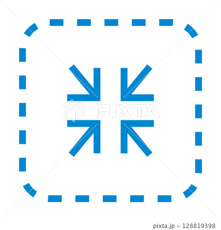 サイズ縮小のアイコンイラスト 128819398