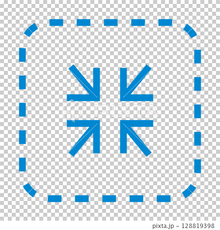 サイズ縮小のアイコンイラスト 128819398