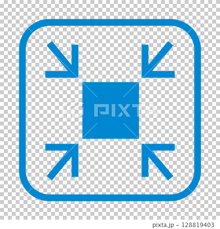 サイズ縮小のアイコンイラスト サイズ縮小のアイコンイラスト 128819403