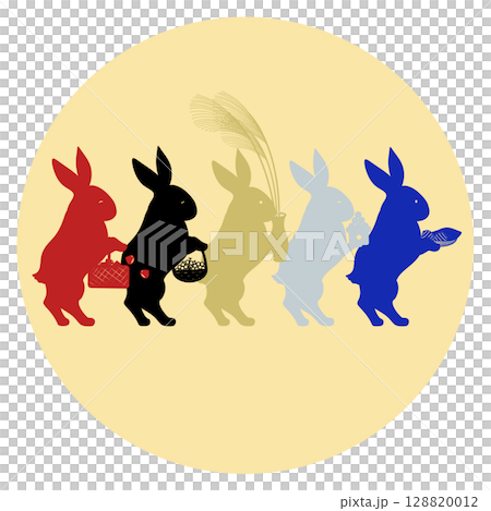 賞月_兔子準備祭品 128820012