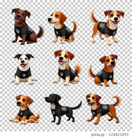 dogs and dogs, vector set of dog dogs and dogs, vector set of dog 128821055