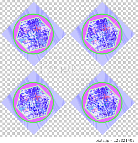 3d rendering of a white cloud on a rainbow 3d rendering of a white cloud on a rainbow 128821405