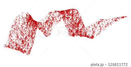 Red crayon brush stroke isolated on transparent background Red crayon brush stroke isolated on transparent background 128821772