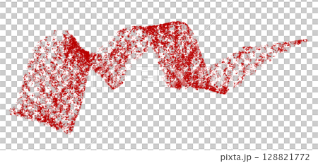 Red crayon brush stroke isolated on transparent background Red crayon brush stroke isolated on transparent background 128821772