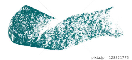 Green crayon brush stroke isolated on transparent background 128821776