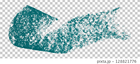 Green crayon brush stroke isolated on transparent background 128821776